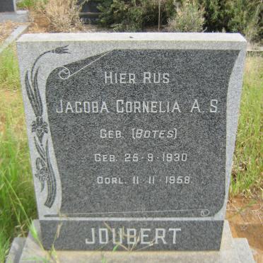 JOUBERT Jacoba Cornelia A.S. nee BOTES 1930-1958