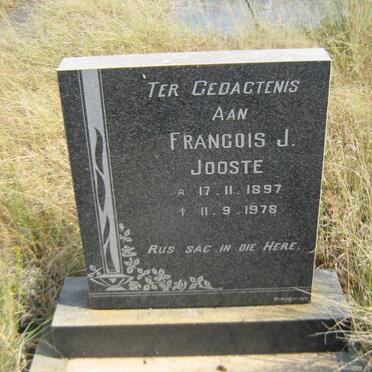 JOOSTE Francois J. 1897-1978