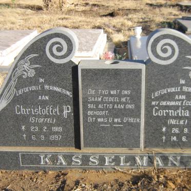 KASSELMAN Christoffel P. 1919-1997 &amp; Cornelia M. 1923-1992