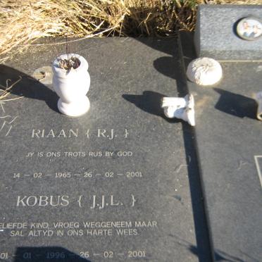 KOTZE Riaan 1965-2001 &amp; Annelize 1966-2001