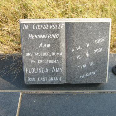 KOTZÉ Flolinda Amy nee CASTIGNANI 1905-2001