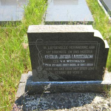 LABUSCHAGNE Cecilia Jacoba V. D. WESTHUIZEN 1897-1959