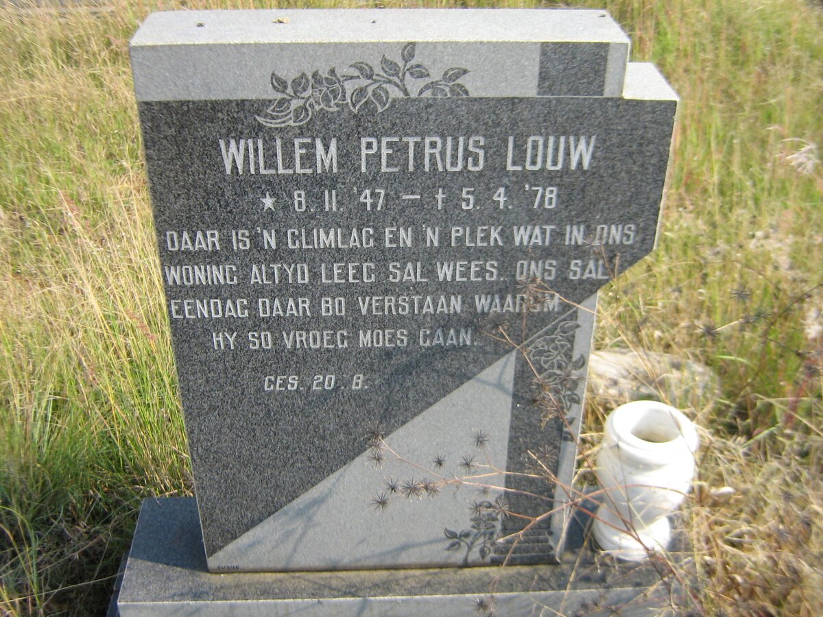 LOUW Willem Petrus 1947-1978