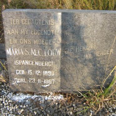 LOUW Maria S.M.C. nee SPANGENBERG 1898-1967