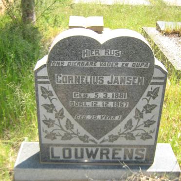 LOUWRENS Cornelius Jansen 1881-1967