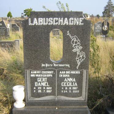 LABUSCHAGNE Gert Daniël 1922-1997 &amp; Anna Cecilia 1927-2003