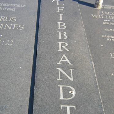 LEIBBRANDT Petrus Johannes 1928-2016 &amp; Jacoba Wilhelmina 1927-2006 :: BOTHA Engela Elizabeth Carolina 1950-2003