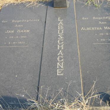 LABUSCHAGNE Jan Harm 1912-1973 &amp; Albertha Magdalena 1910-2001