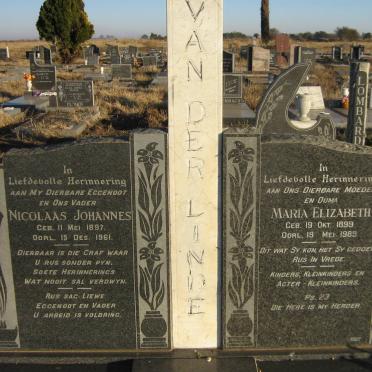 LINDE Nicolaas Johannes, van der 1897-1961 &amp; Maria Elizabeth 1899-1989