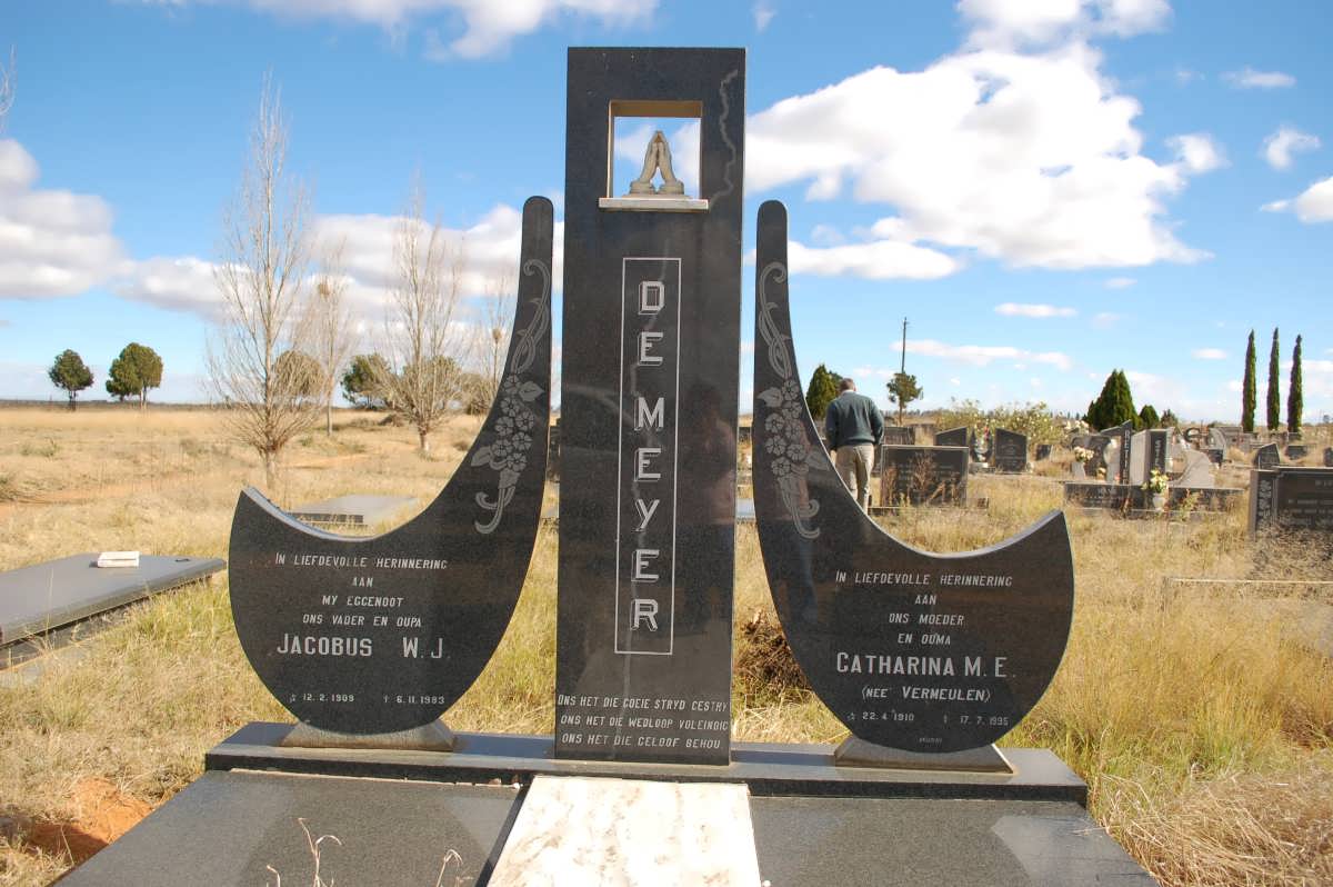 MEYER Jacobus W.J., de 1909-1983 &amp; Catharina M.E. VERMEULEN 1910-1995