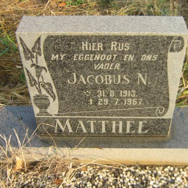 MATTHEE Jacobus N. 1913-1967