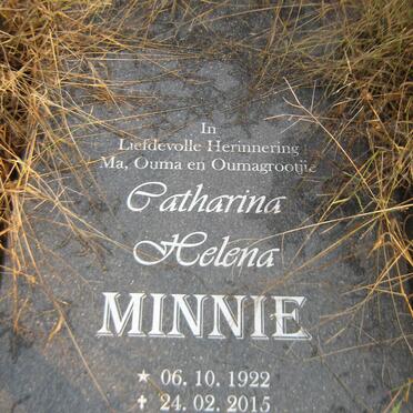 MINNIE Catharina Helena 1922-2015