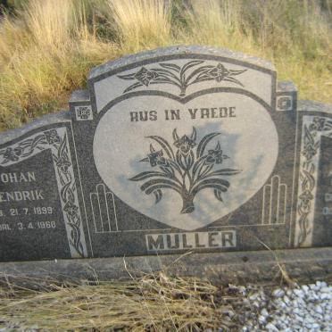 MULLER Johan Hendrik 1899-1968 &amp; Maria Adriana PIEK 1910-2004