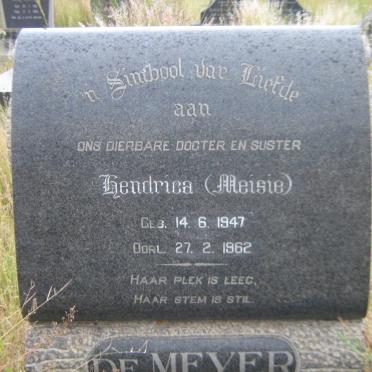 MEYER Hendrica, de 1947-1962