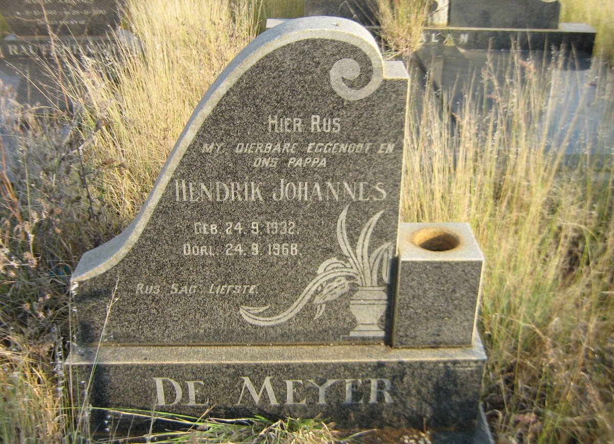 MEYER Hendrik Johannes, de 1932-1968