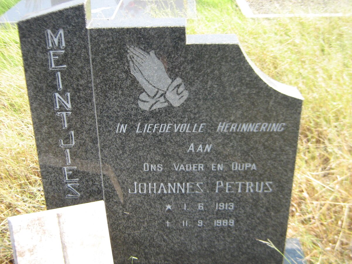MEINTJIES Johannes Petrus 1913-1989