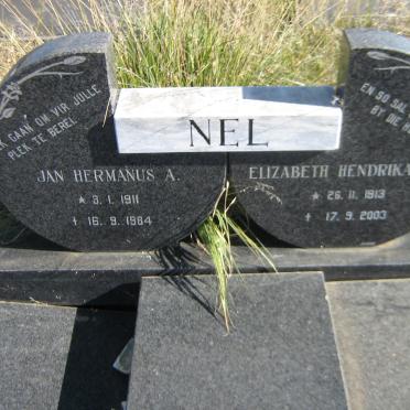 NEL Jan Hermanus A. 1911-1984 &amp; Elizabeth Hendrika O.D. 1913-2003