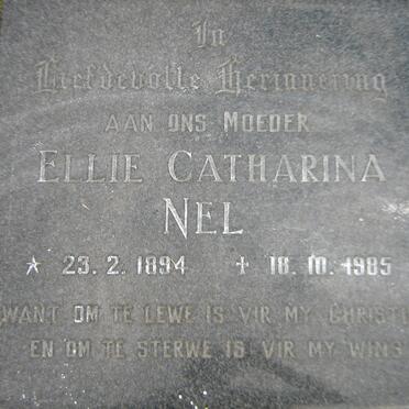 NEL Ellie Catharina 1894-1985