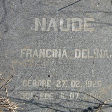NAUDE Francina Delina 1925-2004