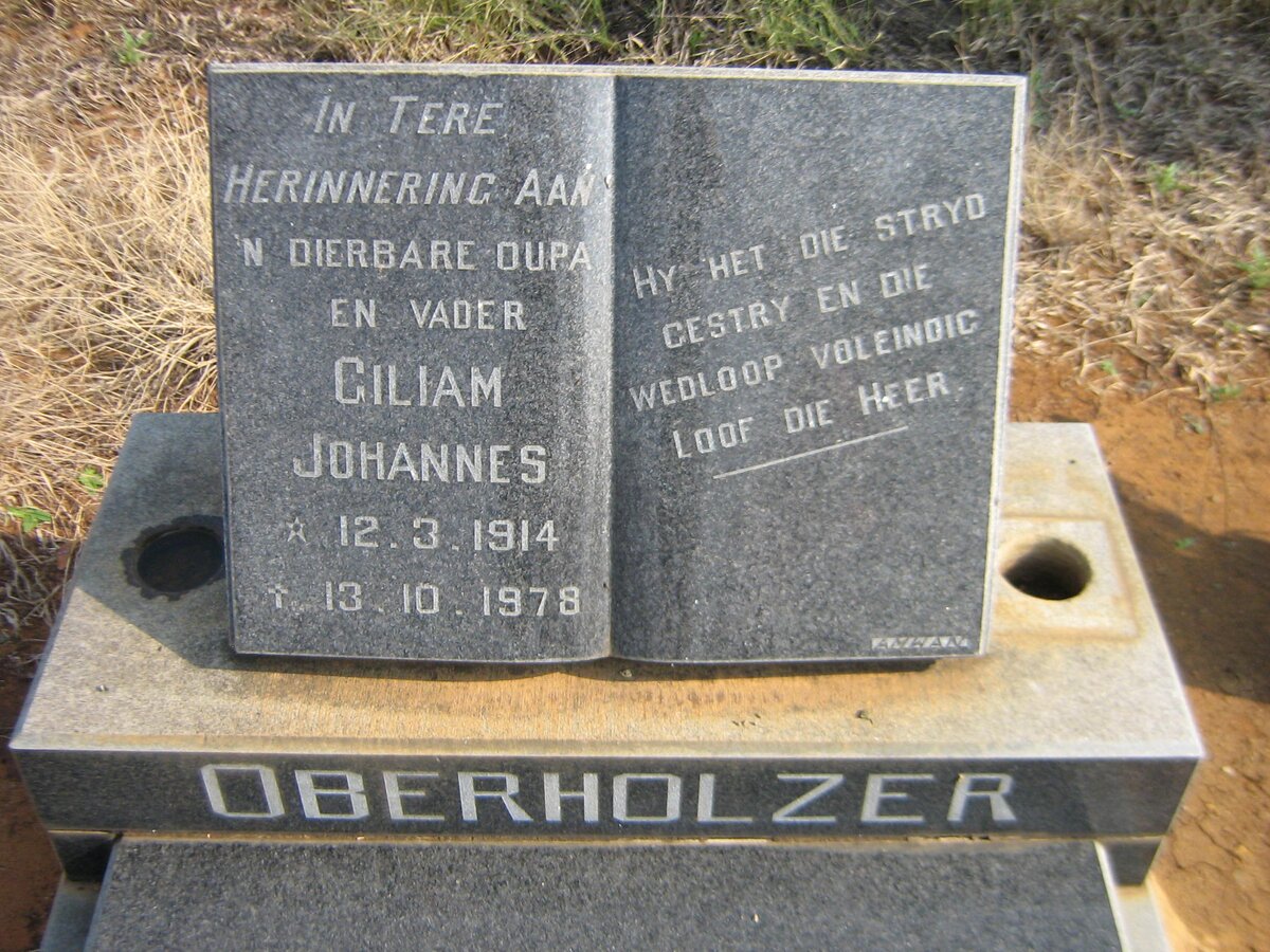 OBERHOLZER Giliam Johannes 1914-1978