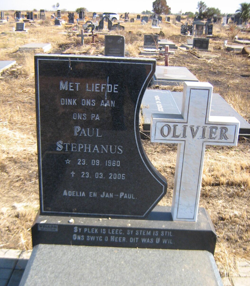 OLIVIER Paul Stephanus 1960-2005