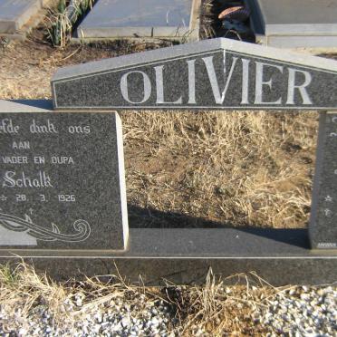 OLIVIER Schalk 1926- &amp; Elena 1924-1995