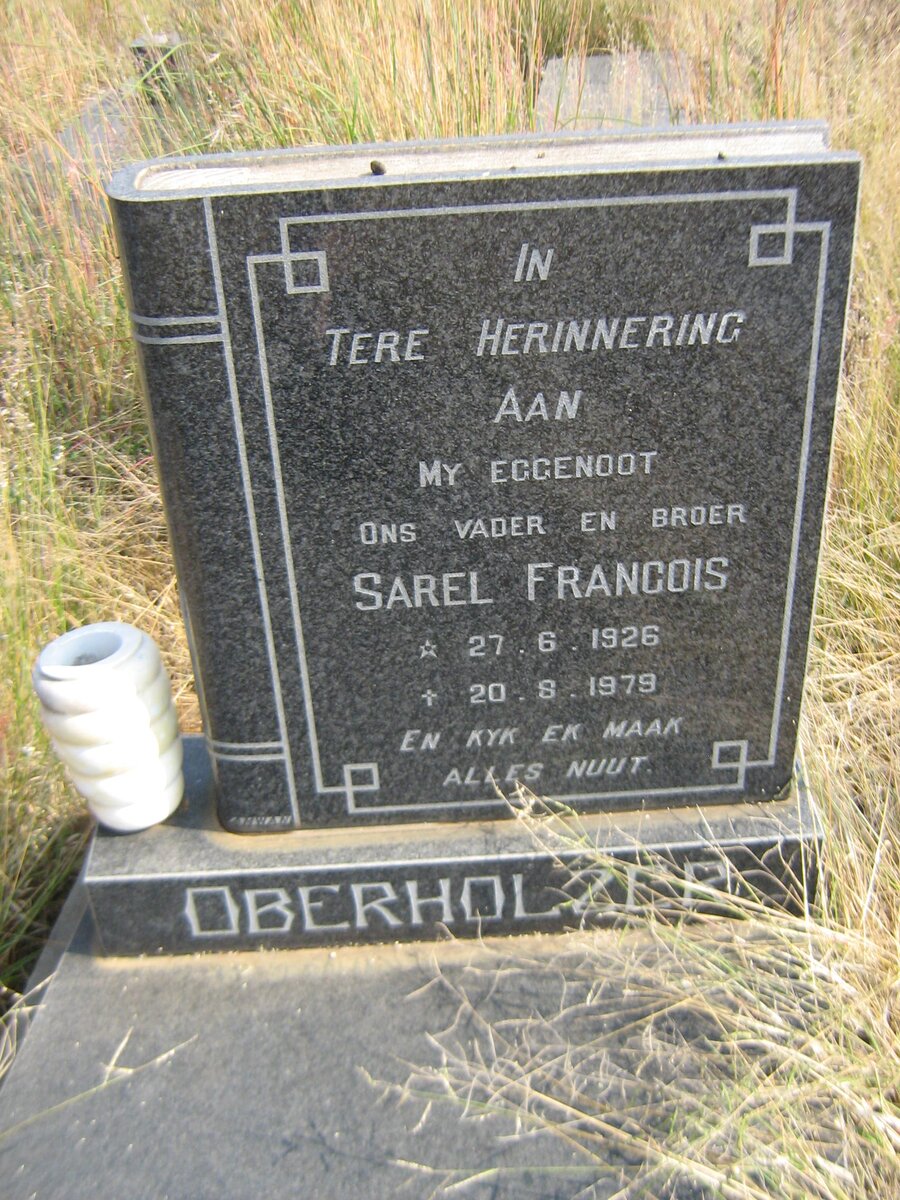 OBERHOLZER Sarel Francois 1926-1979