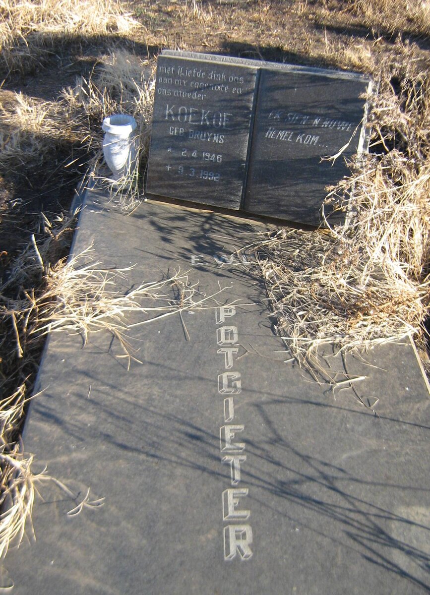 POTGIETER E.W.C. nee BRUYNS 1946-1992