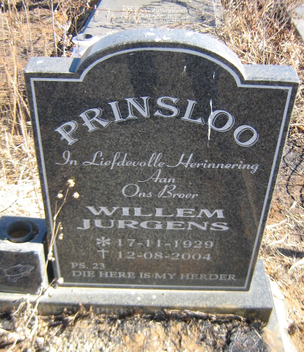 PRINSLOO Willem Jurgens 1929-2004