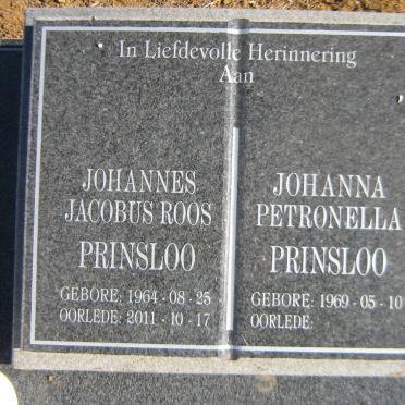 PRINSLOO Johannes Jacobus Roos 1964-2011 &amp; Johanna Petronella 1969-