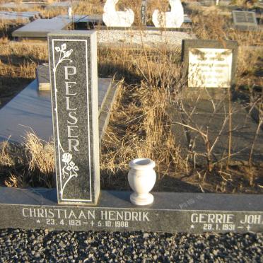 PELSER Christiaan Hendrik 1921-1988 &amp; Gerrie Johanna 1931-