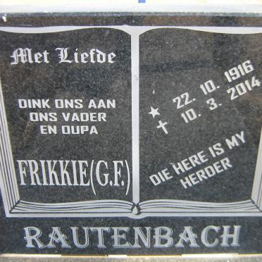 RAUTENBACH G.F. 1916-2014