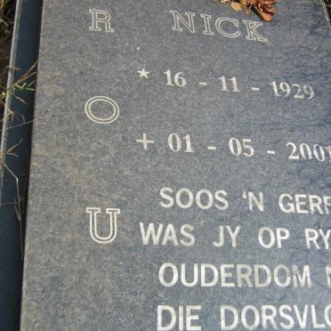 ROUX Nick 1929-2001 &amp; Corrietjie 1936-2015