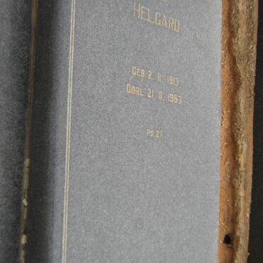 RENSBURG Helgard, Janse van 1913-1963