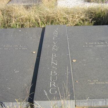 RENSBURG Gideon L., Janse van 1918-2004 &amp; Engela C. CORDIER 1916-1981