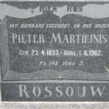 ROSSOUW Pieter Marthunis 1893-1962