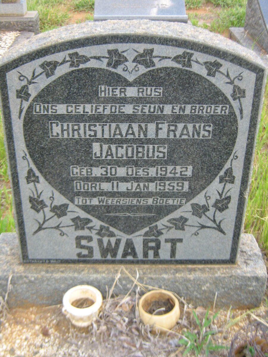 SWART Christiaan Frans Jacobus 1942-1959