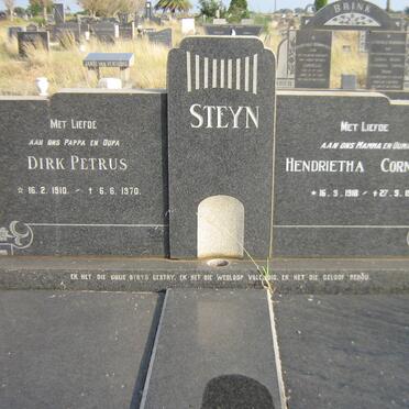STEYN Dirk Petrus 1910-1970 &amp; Hendrietha Cornelia 1918-1992