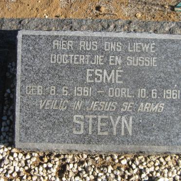 STEYN Esme 1961-1961