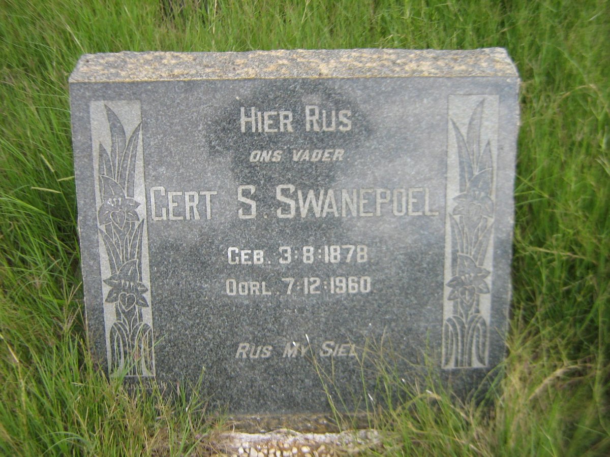 SWANEPOEL Gert S. 1878-1960