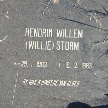 STORM Hendrik Willem 1983-1983