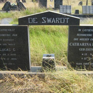 SWARDT Lucas C., de 1908-1980 &amp; Catharina E. ZIETSMAN 1907-1982