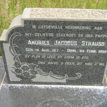 STRAUSS Andries Jacobus 1917-1958