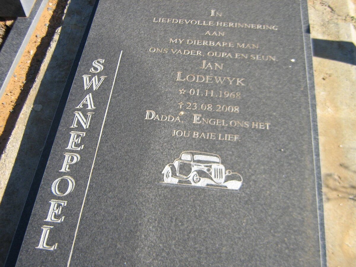 SWANEPOEL Jan Lodewyk 1968-2008