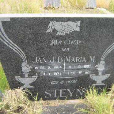 STEYN Jan J.B. 1884-1974 &amp; Maria M. 1887-1971