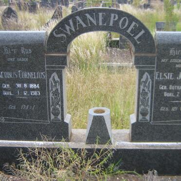 SWANEPOEL Jacobus Cornelius 1884-1983 &amp; Elsie Johanna BOTHA 1885-1962