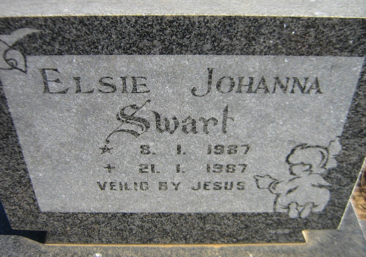 SWART Elsie Johanna 1987-1987