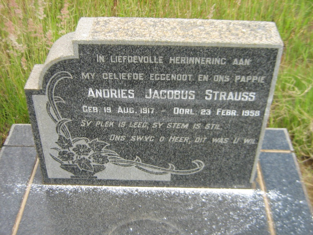 STRAUSS Andries Jacobus 1917-1958