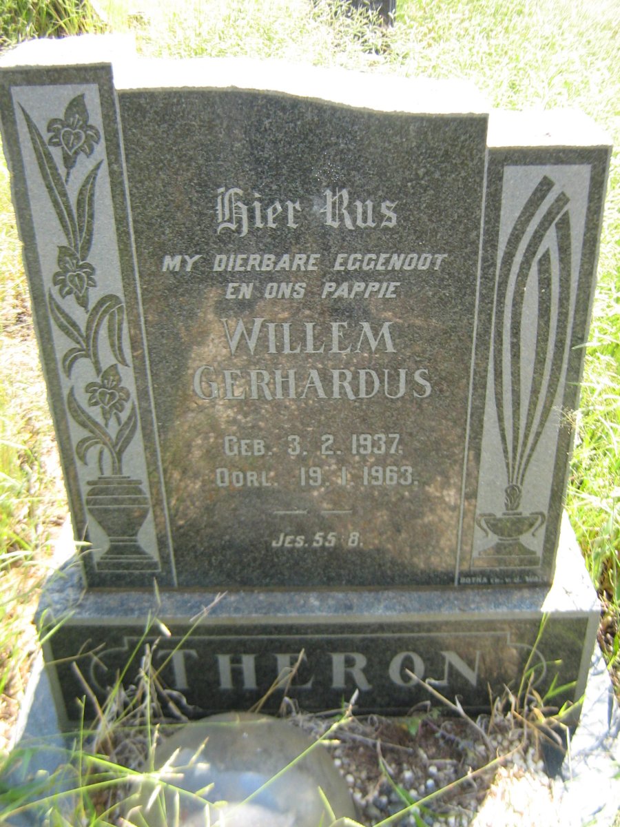 THERON Willem Gerhardus 1937-1963