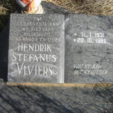 VIVIERS Hendrik Stefanus 1931-1985